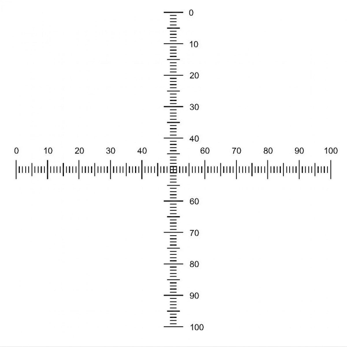 S16 Stage Micrometer Crossed Scales 1mm/0.01mm