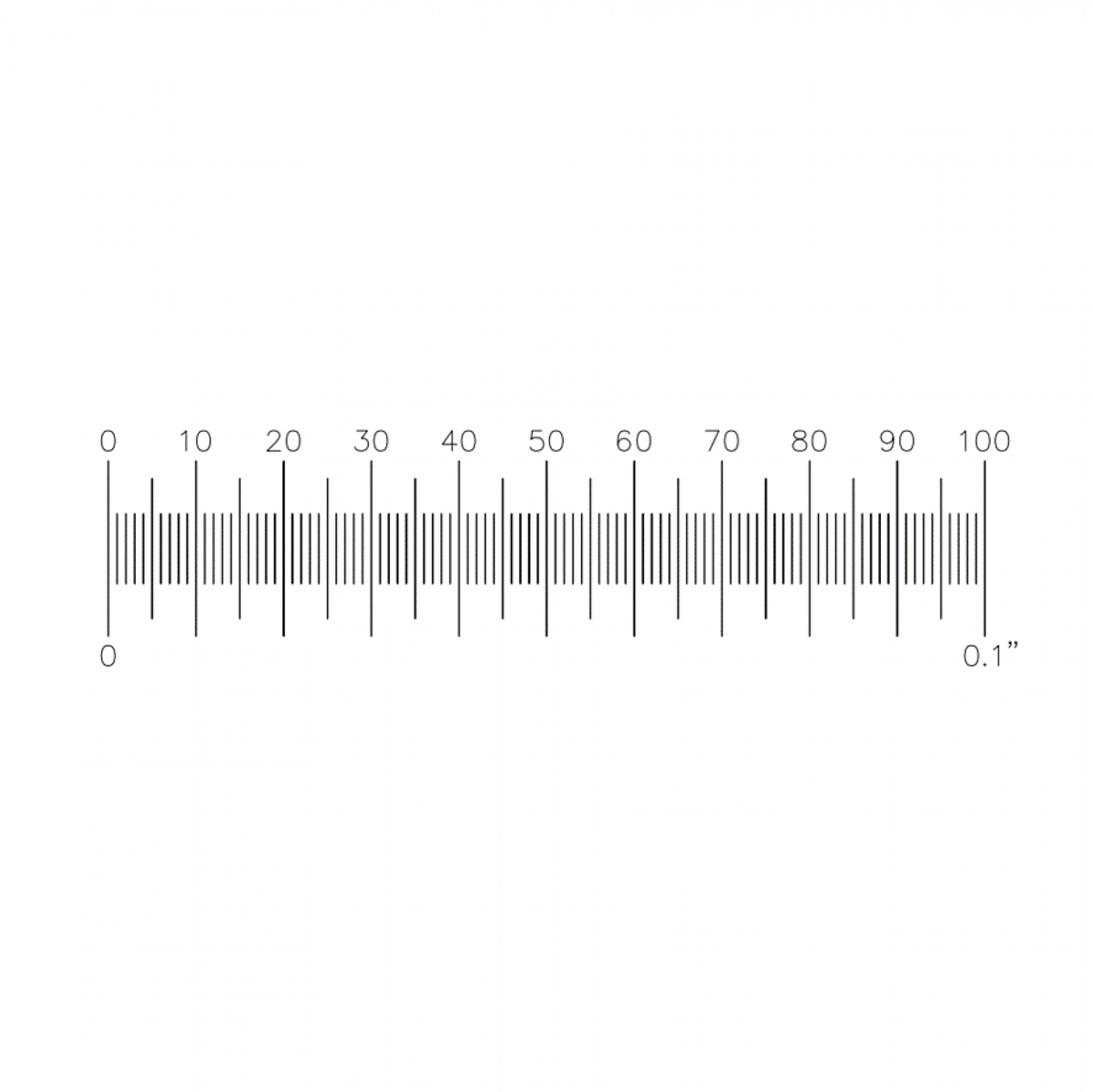 S4 Stage Micrometer 0.1''/0.001''