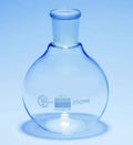 Quickfit flat-bottom short-neck flask with ground socket