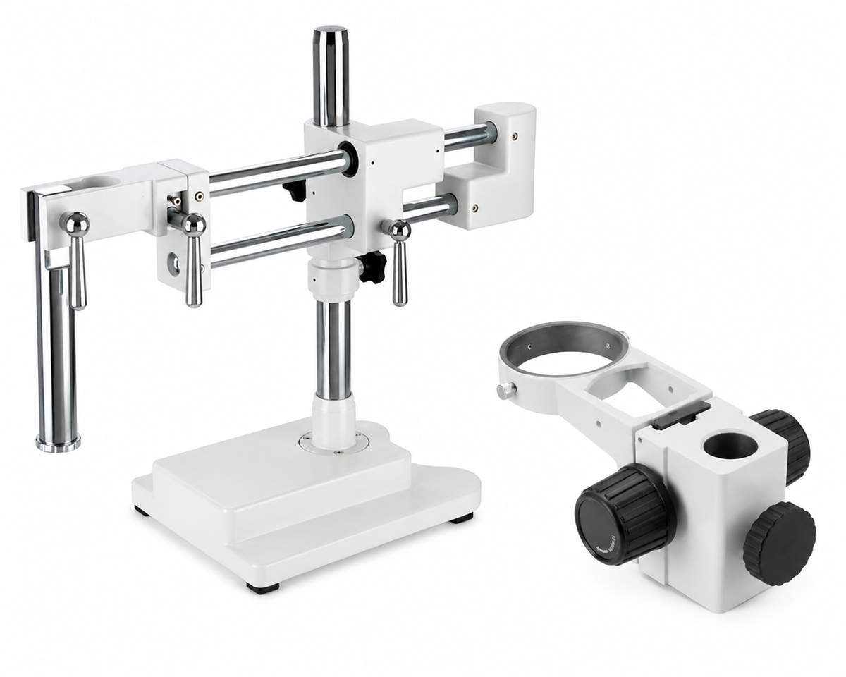 Double Arm Universal Stand with Base Plate with various Focus Head Options