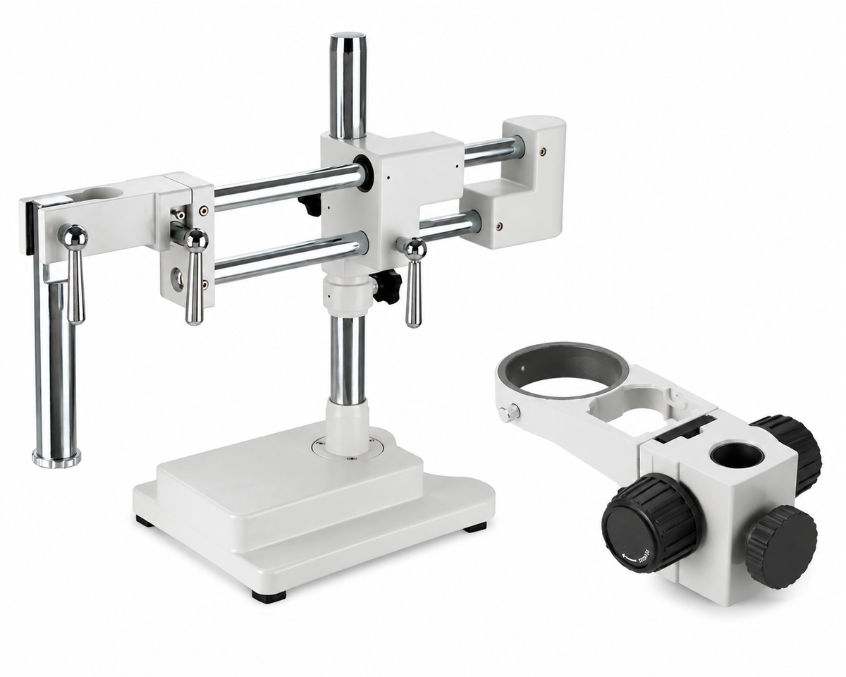 Double Arm Universal Stand with Base Plate with various Focus Head Options