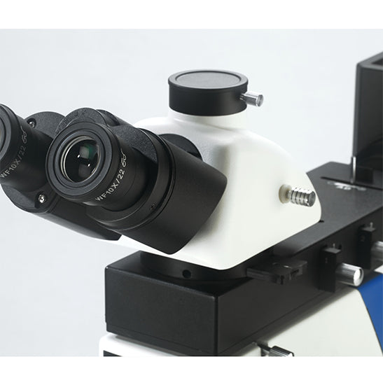 AUC-MET-02HAL Series Trinocular Metallurgical Microscope LWD Infinite Plan BF & DF Lenses, Halogen illumination RF, LED illumination TL (Laboratory / Education / Met Lab Grade)