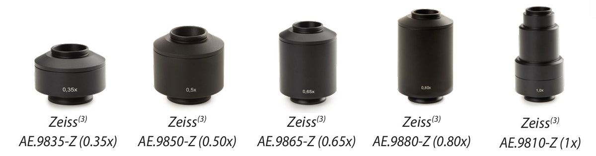 C Mounts For Zeiss Microscopes with standard Zeiss P95 adapter (30mm, 1.18 inch inner diameter phototube) to standard C-Mount